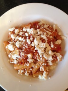 Pasta with Tomato and Feta