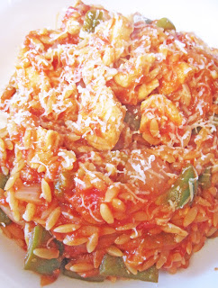 Orzo with Tomato and Chicken