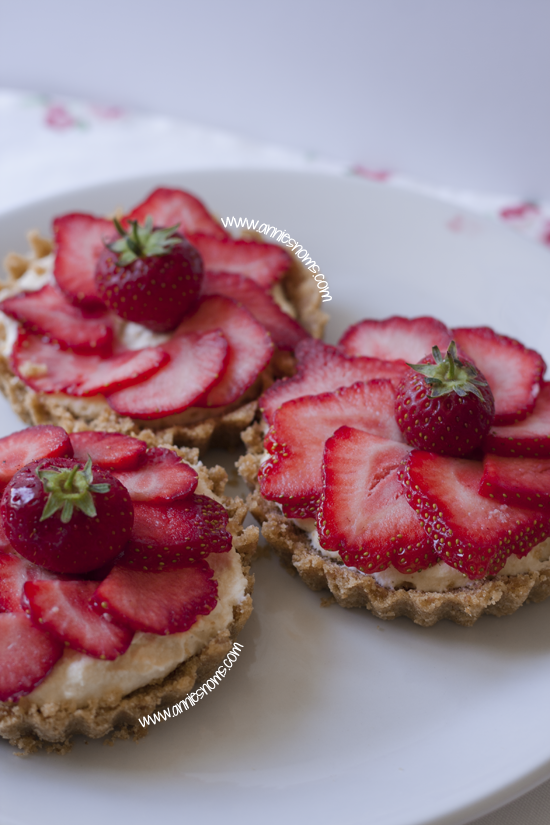 Strawberry and White Chocolate Tartlets