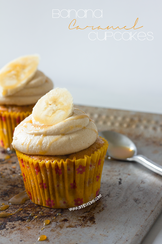 Banana Caramel Cupcakes