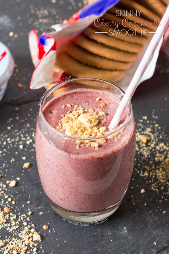 Skinny Cherry Cheesecake Smoothie