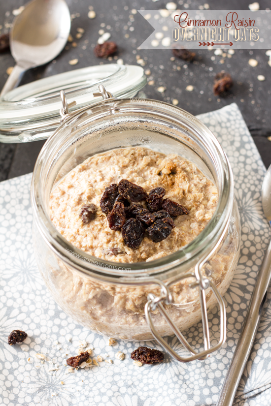 Cinnamon Raisin Overnight Oats | Annie's Noms - These cinnamon raisin overnight oats are full of flavour and so easy to make, no cooking required! Spicy cinnamon and juicy raisins compliment the earthy oats, made creamy by some natural yoghurt and milk - the perfect way to start your day!