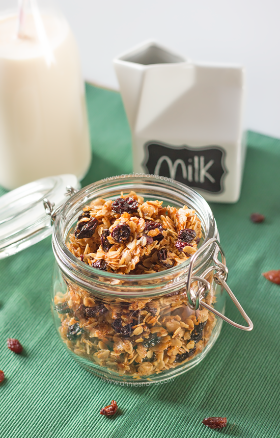 Christmas Pudding Granola - Annie's Noms