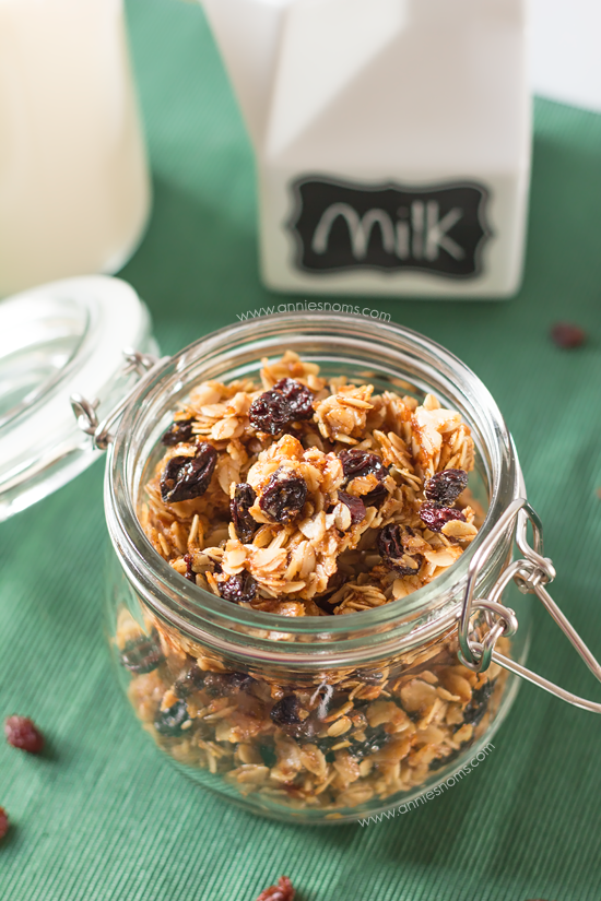 Christmas Pudding Granola - Annie's Noms