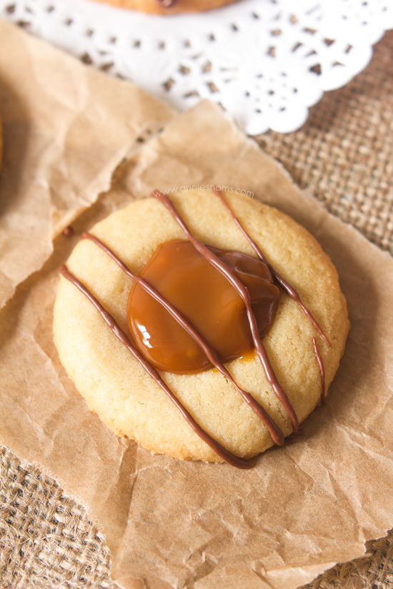 Dulce de Leche Shortbread Thumbprint Cookies