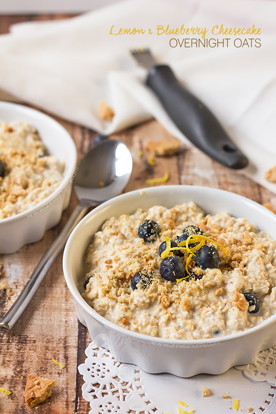 Blueberry Cheesecake Overnight Oats