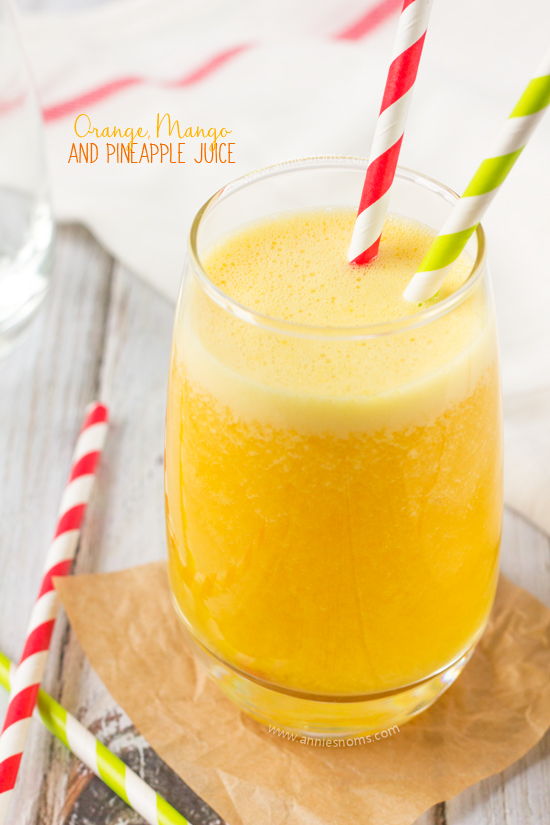 This Orange, Mango and Pineapple Juice is super quick to make in your juicer and packs a flavour punch. It's also jam packed with Vitamin C - the perfect healthy juice to help you ward of Winter colds!