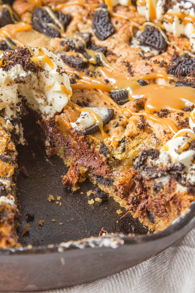 Salted Chocolate Chip Skillet Cookie