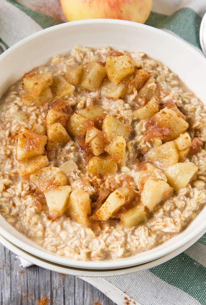 You can have dessert for breakfast with my Apple Pie Overnight Oats! Creamy oats, packed with spice and applesauce topped with a homemade apple pie filling make these the perfect start to your day!