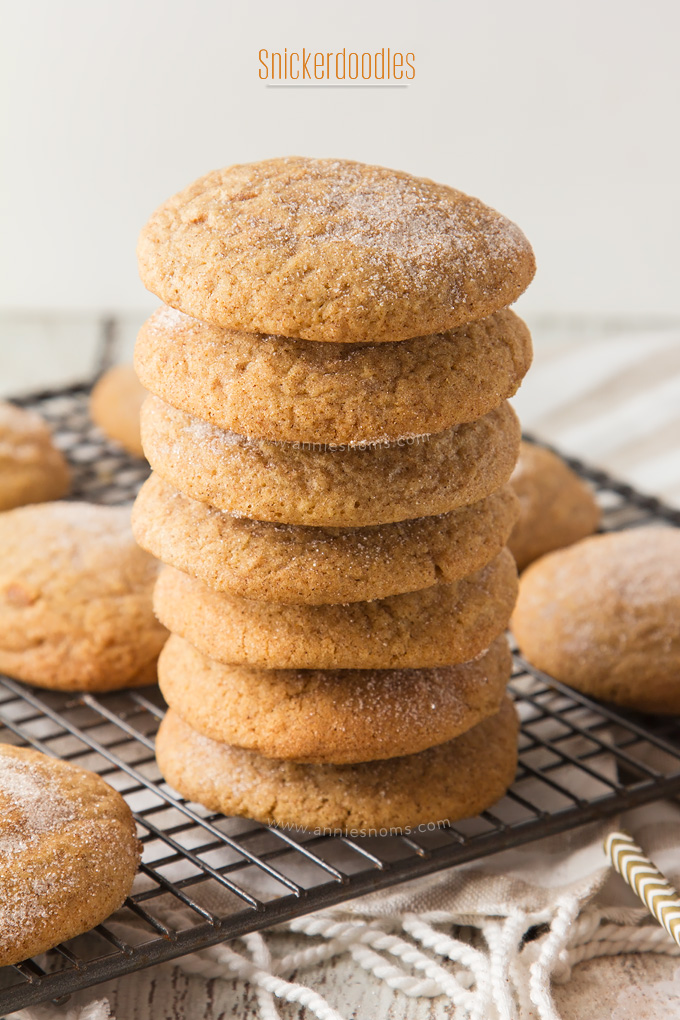 A sweet, spicy cookie, rolled in cinnamon sugar before being baked into perfectly puffy rounds. These Snickerdoodles are so moreish, you just won't be able to resist them!