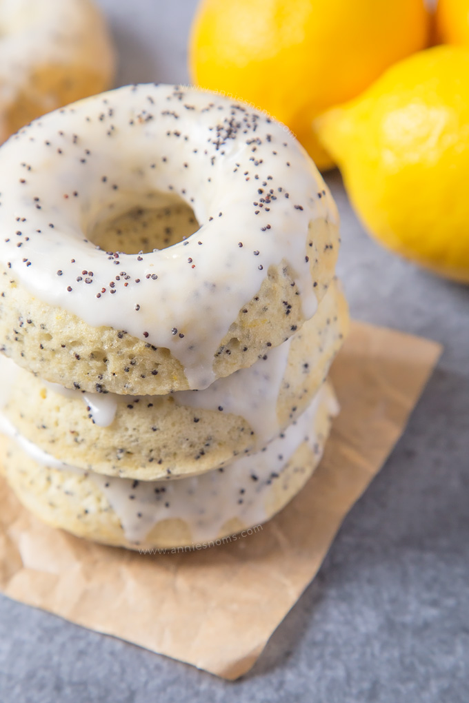 These baked Lemon Poppy Seed Doughnuts are light, crunchy and filled with lemony goodness! An easy, super tasty Spring bake everyone will love!