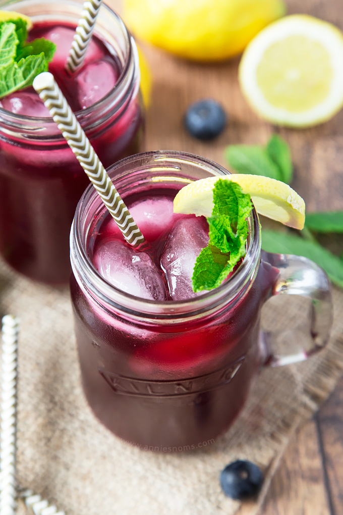 This light and refreshing Blueberry Lemonade is totally homemade, yet incredibly easy to make. Perfect to make ahead and chill, you will love this sweet beverage!