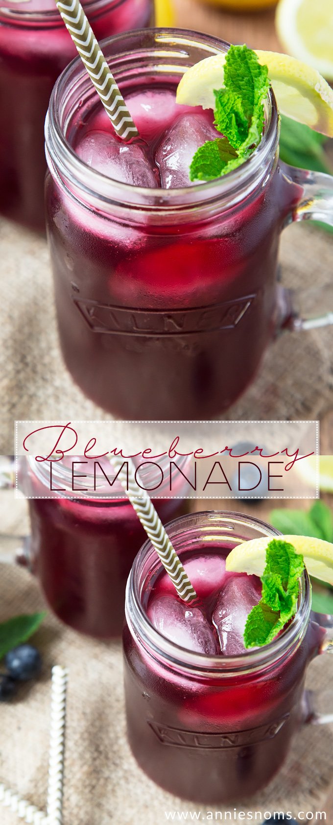 This light and refreshing Blueberry Lemonade is totally homemade, yet incredibly easy to make. Perfect to make ahead and chill, you will love this sweet beverage!