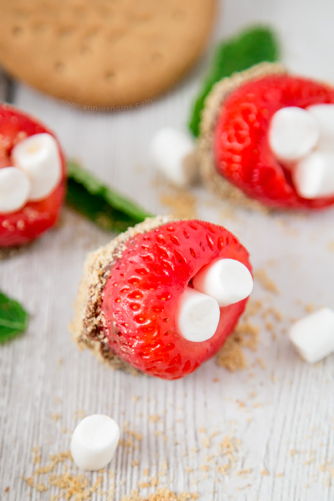 These S’mores Stuffed Strawberries might be bite sized, but they pack a real flavour punch! Sweet, chocolatey and a little crunchy; these treats are completely addictive!