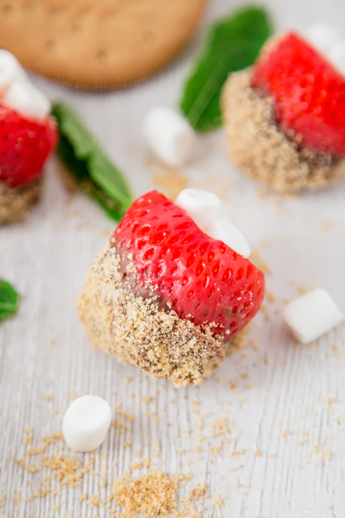 These S’mores Stuffed Strawberries might be bite sized, but they pack a real flavour punch! Sweet, chocolatey and a little crunchy; these treats are completely addictive!