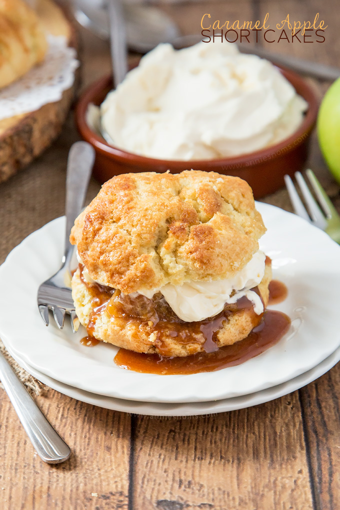 Flaky, buttery shortcakes filled with tender apples cooked in caramel sauce and topped with sweetened whipped cream. One seriously decadent, yet addictive dessert!