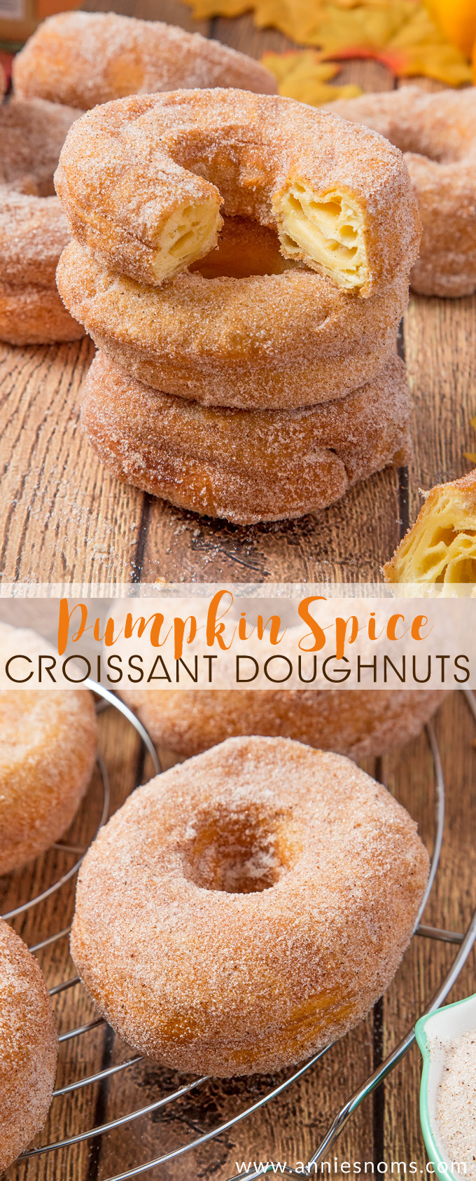 These perfectly golden, flaky Pumpkin Spice Croissant Doughnuts are ridiculously easy to make and utterly divine. Got 30 minutes? Then you have time to make these!