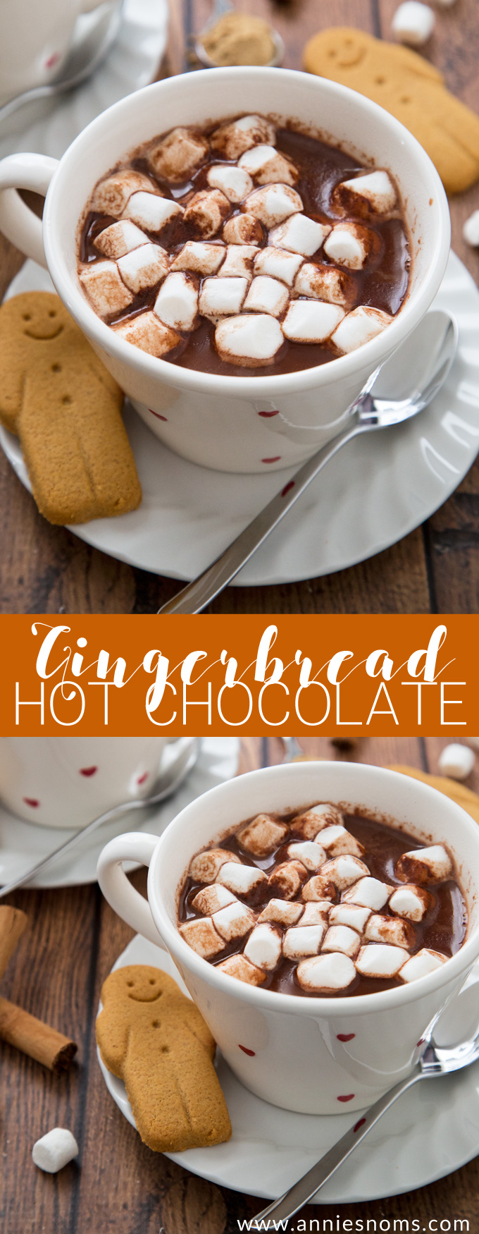 Gingerbread Hot Chocolate - Annie's Noms