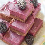 Chocolate and Blackberry Shortbread Bars | Annie's Noms