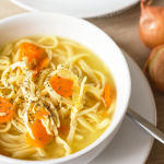 Chicken Noodle Soup | Annie's Noms - This Chicken Noodle soup is pure comfort in a bowl. With shredded chicken, egg noodles, carrots and onions, it's so easy to make and filled with flavour.