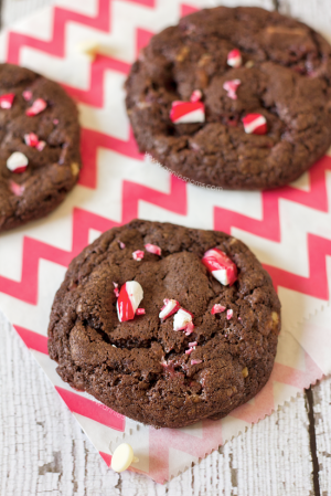 Candy Cane Fudge Cookies - Annie's Noms