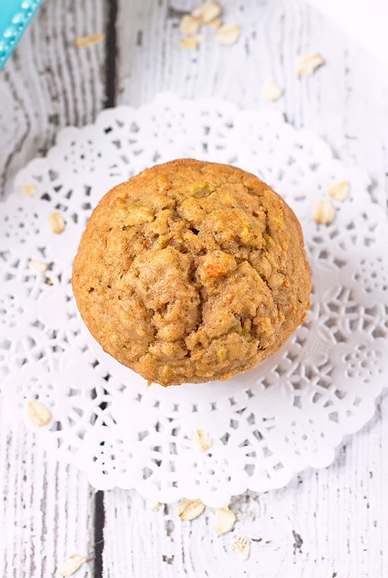 The combination of apple and carrot makes these muffins, sweet, yet slightly tart. Along with oats and a little spice in there too, they're hearty and filling, whilst not being packed with sugar.
