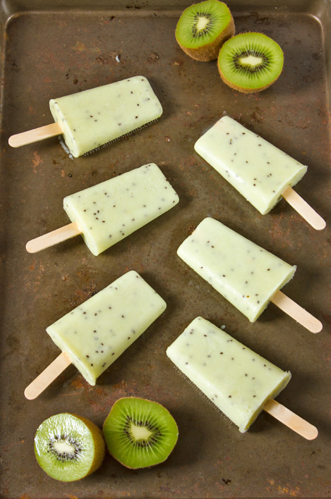 Kiwi Yoghurt Popsicles Annie's Noms