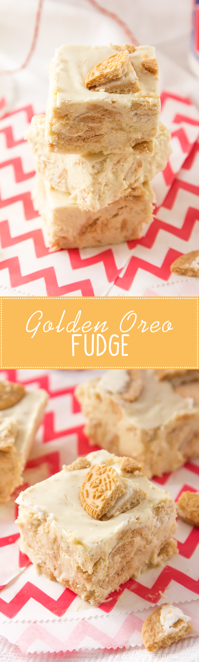 This melt in your mouth fudge is jam packed with Golden Oreo's, chocolate and marshmallow fluff. It's easy to make, hard to resist and totally divine!