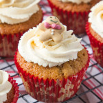 These Gingerbread Latte Cupcakes are everyone's favourite festive drink in cupcake form!