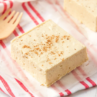 This easy Eggnog Fudge requires no thermometer to make! It is the perfect melt in your mouth, divine edible gift to make this Christmas!