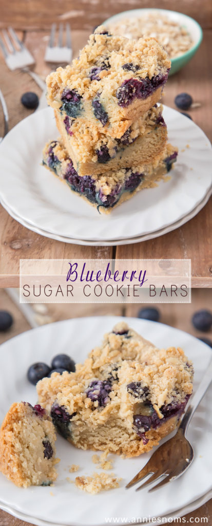 Blueberry Sugar Cookie Bars - Annie's Noms