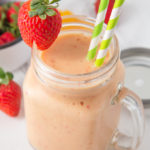 My smooth, creamy and utterly scrumptious Strawberry and Mango Smoothie is the perfect Summer refreshment. And, you only need 4 ingredients!