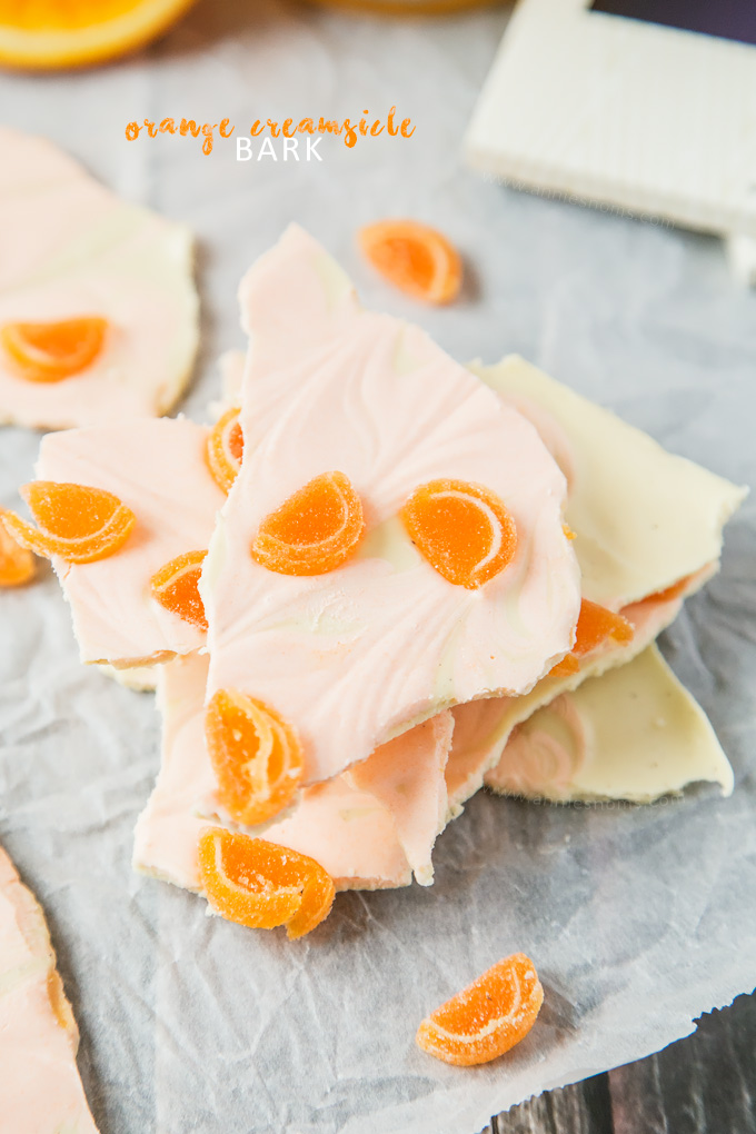 This Orange Creamsicle Bark is kid friendly and super fun to make! Creamy, chocolatey and full of orange flavour; this is one seriously delicious bark recipe!