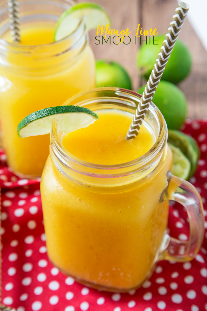 This thick and creamy Mango Lime Smoothie is the perfect post workout pick me up! Tropical and zingy, it’s one super delicious smoothie!