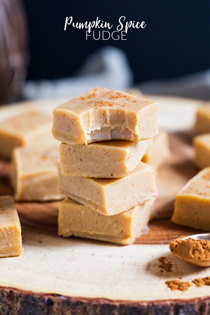 My Pumpkin Spice Fudge is out of this world amazing. Spicy, sweet and with just a hint of pumpkin purée, you don't even need a candy thermometer to make it!
