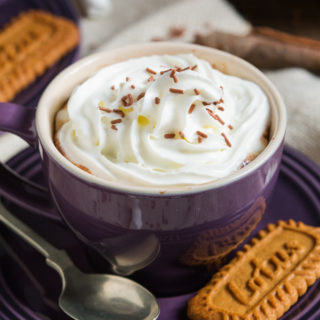 Rich and velvety smooth Pumpkin Spice Hot Chocolate is THE beverage to get you through any cold Autumn night. Sweet, rich and spicy, it also has real pumpkin in!