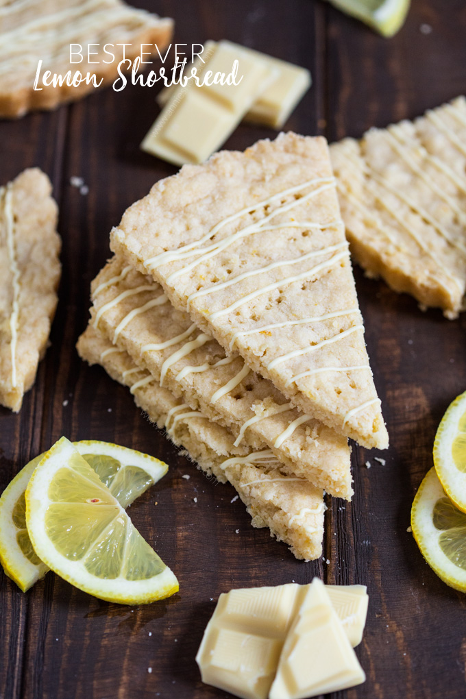 This crumbly, zesty Lemon Shortbread is so easy to make and ready in under an hour. My family can't get enough of this delicious shortbread and the white chocolate drizzle is the cherry on the top!