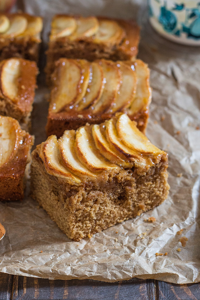 This amazing Apple and Cinnamon cake has an ingredient I've never used in a cake before: clotted cream and boy does it add a great texture to this cake!