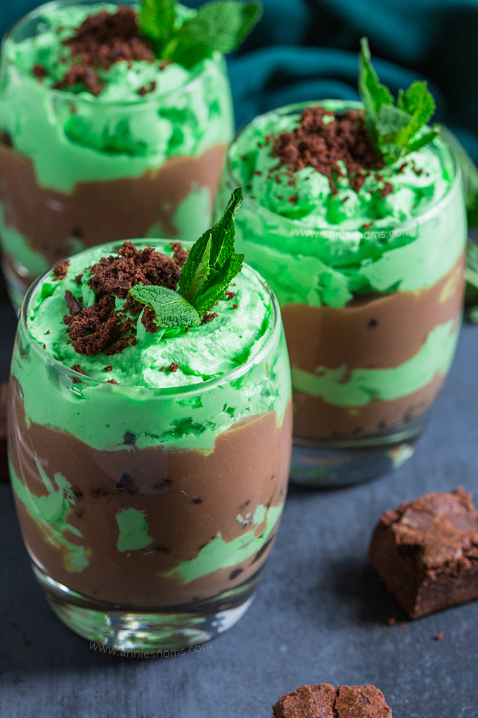 These individual sized Mint Chocolate Trifles are easy to whip up and taste sublime! A make ahead dessert, these trifles will finish off any Christmas meal perfectly! 