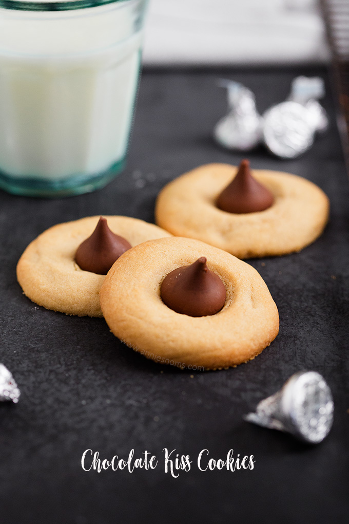 These buttery, melt in your mouth cookies are topped with a chocolate kiss to create an easy, moreish dessert you won't be able to stop eating!
