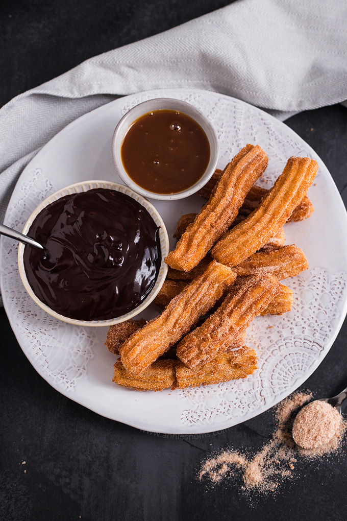 These Homemade Churros are easy to make and taste unreal! Crispy, fluffy and ready in under 30 minutes, you'll always be able to satisfy your craving!