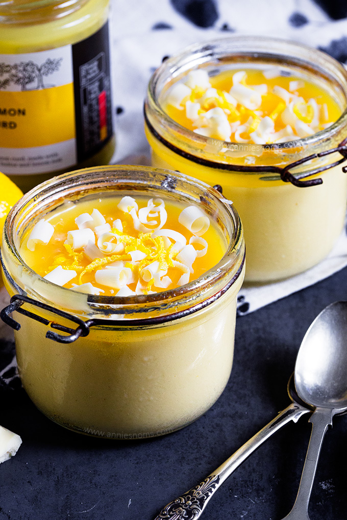 These blender White Chocolate and Lemon Pots de Creme are easy to make and taste sublime. They look impressive, but no one need know how easy they are to make!