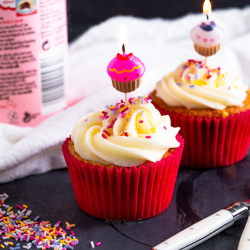 Funfetti Happy Birthday Cupcakes | The Kitchen is My Playground
