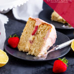 This Strawberry Lemon Layer Cake marries together a lemon cake, lemon curd filling, fresh strawberries and jam buttercream to make one seriously delicious layer cake!