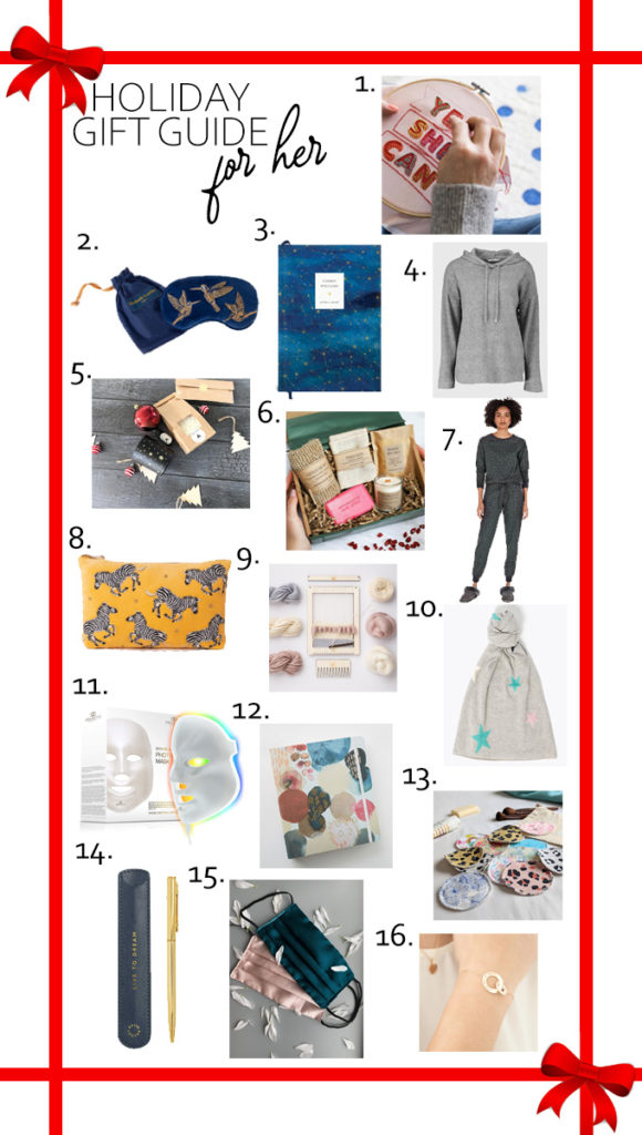 Today it's time for my Holiday Gift Guide For Her! From self care to new hobbies, I've tried to find a range of different gifts the women in your life will love! #giftguide #giftideas #giftsforher #christmasgifts #holidaygiftguide