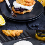 These Lemon Blueberry Shortcakes are the perfect Spring treat. Crumbly shortcake, fresh blueberry filling with sweetened lemon whipped cream.