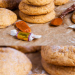 These soft and chewy Caramel Stuffed Pumpkin Snickerdoodles are Autumn in cookie form! A caramel centre meets a Pumpkin cookie rolled in cinnamon sugar and baked to perfection!