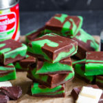 This Vegan Mint Chocolate Fudge is the perfect homemade Christmas gift for the vegans in your life, but is perfect for anyone who loves a sweet treat as you wouldn't even know it's vegan. Best of all? No thermometer required!