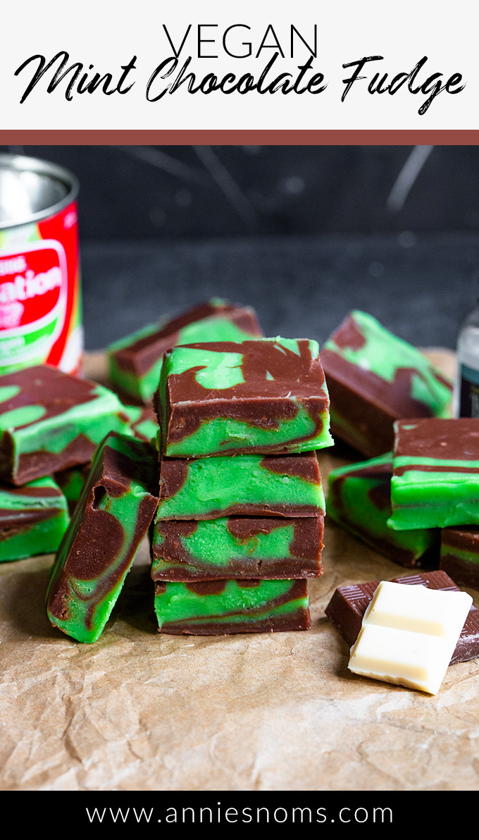 Vegan Mint Chocolate Fudge - Annie's Noms