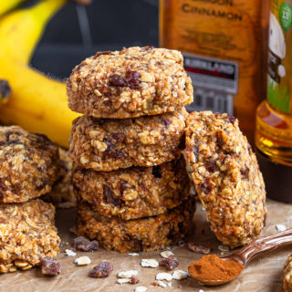 These Breakfast Cookies are a delicious start to the day. Bananas, dates, chia seeds and oats make these a healthy and balanced way to enjoy cookies for breakfast.